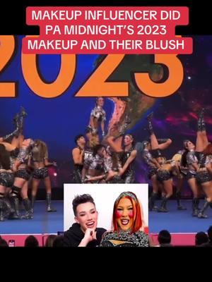 James charles and midnight is the duo we all needed #cheer #cheertok #cheerleading  #allstarcheer #joke #pamidnight #midnightriders #midnight2023 #prodigyallstars #prodigymidnight 