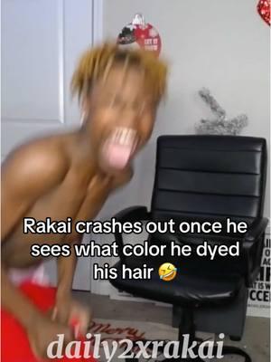 Blud a d1 crashout😭‼️ #2xrakai #hair #hairdye #blonde #nasty #crashout #d1crashout #punch #funnymoments #xyzbca #fyp #viralllllll 