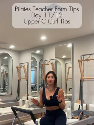 Day 11/12 - upper c curl  #pilates #pilatesinstructor #pilatestok #classicalpilates #pilatesworkout #pilatestiktok #reformerpilates 