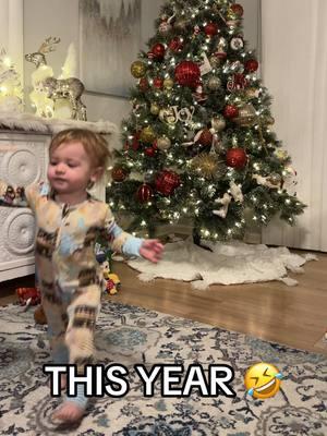 From tiny toesies to running around 🥹 it went to fast but every day is so fun!!! #babytok #toddlersoftiktok #babytotoddler #toddlerchristmas 