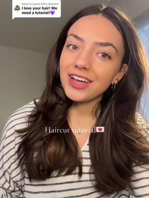 Replying to @Lauren Gal this is for lauren❣️  #haircut #turorial #fallhairstyles #fallhair #beautyhacks #forthegirls #hairtok 