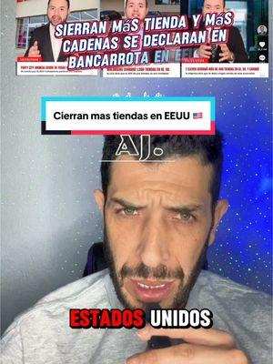 Cada dia cierran mas tiendas y mas cadenas se declaran e bancarrota en Estados Unidos #ajcreciendo #estadosunidos🇺🇸 #eeuu #paratii 