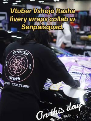 Xpressskins collab wraps.  #itasha #onthisday #vshojo #customwrap #senpaisquad #XpressSkins #itashaculture 