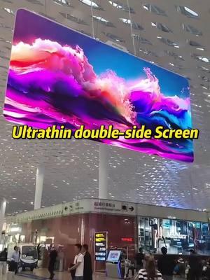 Ultrathin double-side Screen#Ultrathin#ledscreen #display #mediafacade#billboard #advertising #