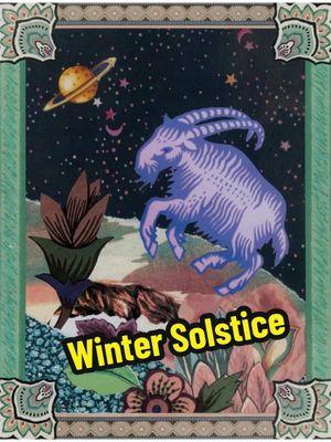 Today is the Winter Solstice and we switch seasonal gears into earthy Capricorn. The Goat’s practical influence is a good thing during these winter days in the Northern Hemisphere since it helps to get us organized and make sure our home is stocked with what we need to keep the “home fires burning,” so to speak, or as Monte always says, to “Make your base secure.” Wishing you love, safety, peace, health and happiness, today and forever. This is my CAPRICORN astrology art.  #capricorn #planetaryenergies #december #january #manifestation #solstice #seasons #wheeloftheyear #astrology #symbolism #enchantedworld #amyzerner #montefarber