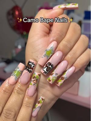 Camo Bape Nails✨🎀 follow my instagrams: Jaiyoncey, Jaicreatez, Jaicreateznails! - #nailtok #nailtech  #3dflowersnails #3dflower #flowergel #3dgelnails #3dgel #nailtech #nailtechtips #nailtechnician #nailtechlicense #licensed #nailtips #bandagewrap #nailtutorial #nailtip #nailtipsforbeginners #nailtechcheck #nailtechlifestyle #nailtechproblems #carpaltunnelsyndrome #carpaltunnel #pinkbandage #nails #nailcontent #nailart #nailtutorial #naildrill #nailtools #nailtoolset #tools #nailbrush #acrylicnails #acrylicbrushtutorial #acrylicbrushes #kolinskybrush #kolinskybrushes #whitefrenchtip #pressons #presson #pressonnails #nailinspo #nailtok #nailgirls💅🏽 #nailsartvideos #nailsoftiktok💅 #nailsupplies #nailsalon  - #nailtech #nails #nailtechnician #lehighvalleynails #lehighvalleypa #lehighvalley #nailgirl #nailtip #nailart #frenchtip #purplenails #purplefrenchtip #goldflakes #goldflakenails #bloominggel #buildergel #topcoat #kupanails #kupatopcoat #acrylic #acrylicnails #buildergelnails #gelpolish #geltech #gelnail #gelnails #chrome #zebranails #camonails #starnails #bapenails #camo #bape #hellokittynails #xlnails 