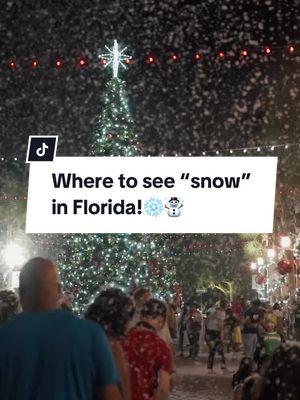 ☃️🌟 Florida and snow? Yup! You read that right. 👉 Tap the link in our bio to find the best spots to see snow in Florida this season! Snowcat Ridge has real snow tubing and an alpine village vibe! Experience the holiday magic at Nights of Lights with dazzling light displays, or head to Wekiwa Island Winter Wonderland for everything you need for a winter escape. 🎿❄️ Who are you bringing to see snow in Florida? ⬇️ #UNATION #HolidaysInFlorida #StuffToDoInTampaBay #StuffToDoInOrlando #StuffToDoInJacksonville #SnowinFL 