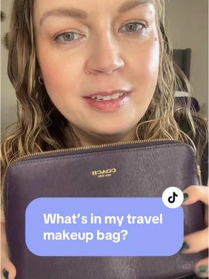 What’s in my travel makeup bag #creatorsearchinsights #whatsinmymakeupbag #makeupbag #travelmakeup #travelmakeupbag #favmakeup #bestmakeup @Coach @IT Cosmetics @makeupforever @ColourPop Cosmetics @Sephora Collection @essence cosmetics @Laura Mercier 