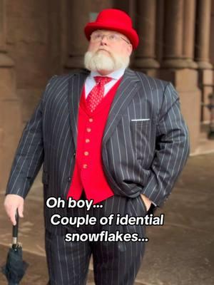 Santa’s COO checking out the snowstorm he ordered just in time for Christmas.  Oh boy… Couple of idential snowflakes… have to speak with the Elves again.   _ Suit: Martin Greenfield  Tie: Italo Ferretti Lining: Gladson Flash Hat: Bates Socks: Dapper Classics Shoes: Allen Edmonds _ #Boston #bostonfashion #suitup #sartorial #dapper #bespoke #suit #bigguys #christmas #christmassuit #christmasfashion #gen#gentlemani#suitedupiw#wiwtgandtall 