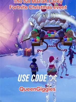 The full Mariah Carey Fortnite Christmas event! #usecodequeengiggles #epicpartner #fortnite #queengiggles11 