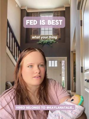 Replying to @Britney Diane-Duxbur fed will ALWAYS be best! (As someone that has done both) #skit #formula #formulafeeding #mom #pregnancy #breastfeeding 