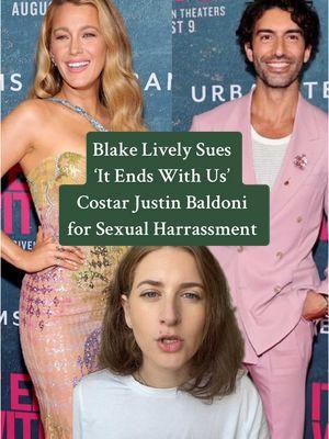 Woah woah woah woah. Blake Lively Sues ‘It Ends With Us’ Costar Justin Baldoni for Sexual Harrassment #blakelively #justinbaldoni #itendswithus #lawsuit #popculture #emotional #popculturenews #BookTok #claim 