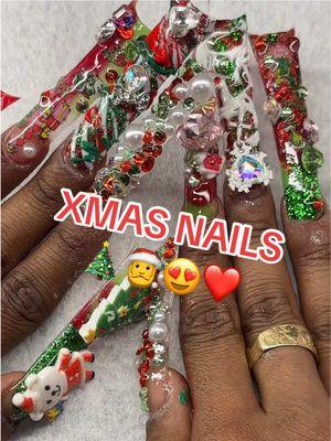 Its the most wonderful time of the yearrrrrrrr #tellysboulevard #xmasnails #xmasfyp #xxlnails #fyppp 