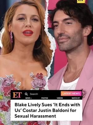 1219(5)Blake Lively is suing her ‘It Ends with Us’ costar Justin Baldoni for sexual harassment, according to a lawsuit obtained by TMZ. The 37-year-old alleges that Baldoni’s onset behavior caused "severe emotional distress"--and that he later engaged in a "social manipulation" campaign to "destroy" Lively's reputation amidst the film’s release.  Per TMZ, the lawsuit states that there was a meeting held during the movie’s production to address Lively’s claims and demands for working on the film, which Ryan Reynolds even attended. Some of the demands that were addressed, according to the lawsuit cited by TMZ, included "no more showing nude videos or images of women to Blake, no more mention of Baldoni's alleged previous 'pornography addiction,' no more discussions about sexual conquests in front of Blake and others, no further mentions of cast and crew's genitalia, no more inquiries about Blake's weight, and no further mention of Blake's dead father."  Baldoni's lawyer, Bryan Freedman, has denied these allegations, telling TMZ that the lawsuit is designed to "fix her negative reputation," adding the claims are "false, outrageous and intentionally salacious with an intent to publicly hurt." #blakelively #justinbaldoni #itendswithus