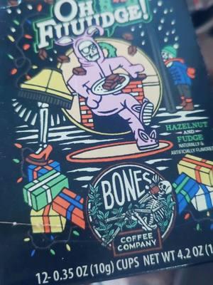 Bones Coffee Company "Oh Fuuuudge" Hazelnut and chocolate flavored coffee. #bonescoffeecompany #coffee #kcups #chocolatehazelnut 