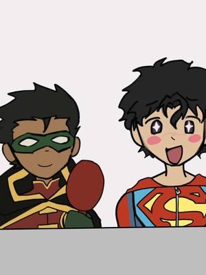 (DAMIJON LIKING FREAKS DNI) this has been on my mind for like 5 months #nyanako #supersons #damianwayne #jonkent #robin #superboy #dc #dccomics 