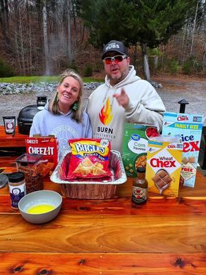 Chex Mix on the Z Grill #chex #chexmix #zgrills #randysrubs #spiritsprinkles #smokedchexmix #mms #mrsbentleybbq #EasyRecipe #easy #Recipe #foodies #treatyourself #yummy #delicious #sogood 