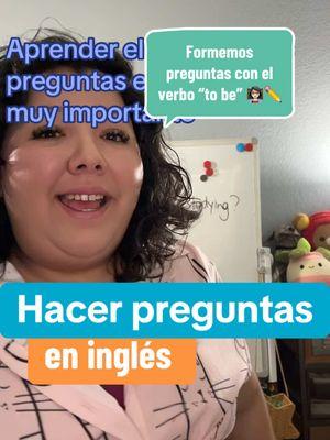 Formemos preguntas con el verbo “to be” Para formar la pregubta de si o no, se dice el verbo antes del sujeto. Para preguntar: qué, donde, cuando, o por qué- se pone la palabra intereogative antes del verbo. #aprenderingles #tuescuelitadeingles #clasesdeingles #inglesonline #inglesparaprincipiantes #inglespractico #dominaelingles #Inverted 