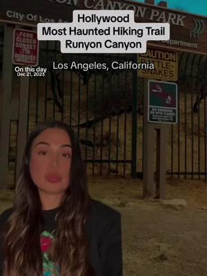 #onthisday Hollywood’s Most Haunted Hiking Trail, Runyon Canyon 👻 - A perfect place to spot celebrities and ghosts 👻 Which would you prefer? #hauntedhikes #hauntedhike #runyoncanyon #scaryhike #losangelesghosts #californiahiking #hauntedtrail ##losangeleshike #paranormalcuriosity #paranormal 