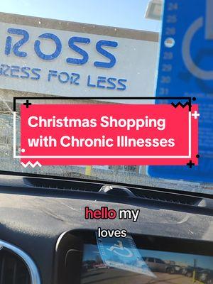 Christmas shopping is Exhausting! So is Living with 25+ Chronic Illnesses! #reallife #moment #reallifemoments #chronicallyill #sicktok #chronicpain #pain #myjourney #dysautonomia #POTS #hEDS #ehlersdanlos #hypermobility #charcotmarietooth #mito #mttd #genetics #TPN #ivnutrition #ivhydration #mcas  #ross #handicap #fyp #christmas #december 