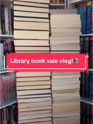 Library book sale vlog! 📚🛍️ #librarybooksale #bookvlog #BookTok #shoppingvlog #bethanysbooks #bookshopping #booktoker #reader #usedbooks #booklover 