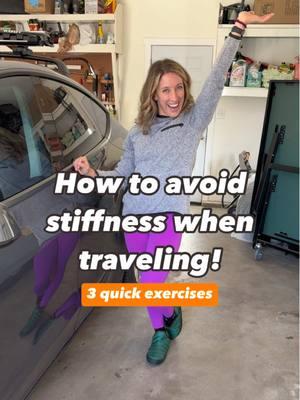 Travel coming up?  Joints can get stiff when sitting for a while but here are some exercises you can do before getting in the car, on an airplane or a train to help keep your joints limber! 🚗✈️🚊 All it takes is a few simple movements to make a difference to both your joints and muscles ✅ We have an electric car so I’m always doing some sort of exercise at charging stops but could also work at rest stops too or when getting gas! When traveling, take every opportunity you can to include movement 👀 Happy holidays to you and your family 💚 Thank you for all the continued support. I appreciate you!  #roadtrip #jointstiffness #stiffjoints #osteoarthritis #arthritispain #arthritisrelief #physicaltherapist #travel #traveltips #exercisetips #exercisemotivation #legexercises Not medical advice. Try at your own risk. 