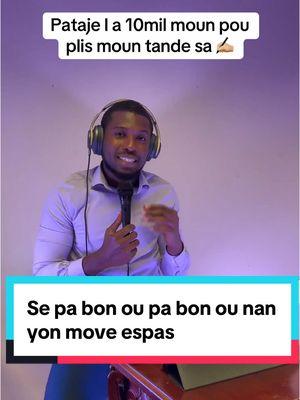 Se pa bon ou pa bon ou nan yon move anviwonman #kervensgaetanjean #2024 #ayisyentiktok🇭🇹 #hatiantiktok🇭🇹😁😁 #haïti #levanjil #LIVE #TikTokLIVE #LIVEhighlights 