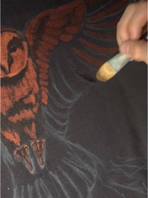 Diamond eyes hoodie process🦉 #art #bleachpainting #deftones #clothing #foryoupage #arttok #childrenofenvy #painting #fypシ 