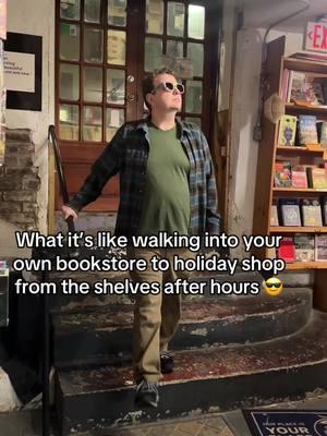 An underrated perk of small business ownership 😉 #BookTok #holidayshopping #bookstore #smallbusinesscheck #smallbusinessowner #carrolltonga #westgeorgia #indiebookstore #flauntit 