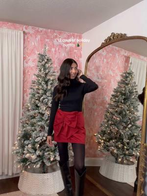 Day 4 🌲✨🎁 #holidaypartyoutfit #christmasoutfit #holidaytiktok #holidayseason #tightsoutfit #christmaspartyoutfit #tightsoutfitideas #miniskirtoutfit 