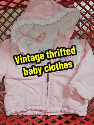 I love thrifting vintage Baby Clothes at the bins! #creatorsearchinsights #vintagebabyclothes #thriftedbabyclothes #thrifted 