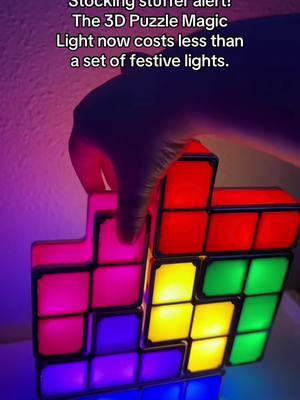 Stackable block nightlight! #legopieces #tetrislamp #tetrisgame #christmasgift #tiktokshopholidayhaul #falldealsforyou #tiktokmademebuyit 