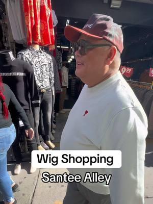 Wig shopping with the Nurse Daddies at Santee Alley in LA. #santeealley #nursesoftiktok #wigtok #dragqueen #gaytiktok #gayboy 