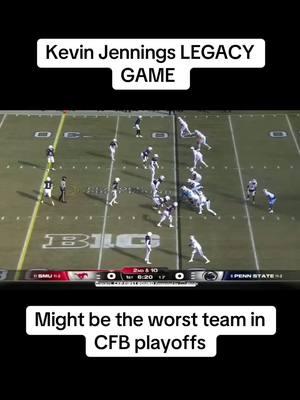 #kevinjennings #smu #pennstate #CollegeFootball #playoffs #terrible #picksix #sold #choked #pressure #interception #pickedoff #havetosee #seethis #drewallar 