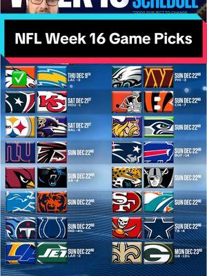 Week 16 NFL Game Picks #acshear #nflpicks #nflweek16 #nflweek16picks @BetUS_Sports 