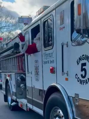 Thank you to my community for being so inclusive to all ages and needs! #autismmomlife #autismawareness #santaiscoming #smalltown #teamwork #firetruck #southernmaryland 