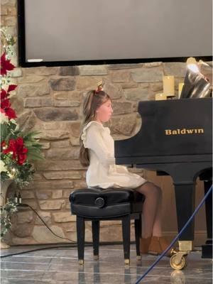 Winter Recital ❄️🎹☃️🎶 #ariana #santaclausiscomingtotown #piano 