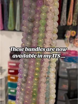 Bundles are fully restocked 🥰 #beads #beadvendor #glassbeads #bead 