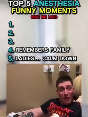 TOP 5 FUNNIEST ANESTHESIA MOMENTS #fyp #foryou #viral #topfive