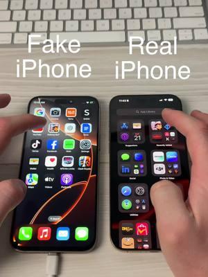 Wait until the end! Fake iPhone vs Real iPhone Gaming Test 🎮🔥 #iPhone #FakeiPhone #Gaming #TechTest #FakeVsReal #Tech #Gamer #Smartphone #GamingPerformance #ViralTech #fyp