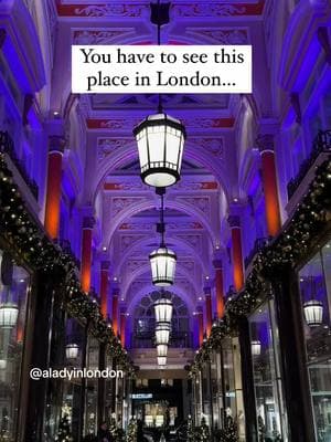 Who else loves London's Victorian shopping arcades? I do, and I love them even more at Christmas. They get all dressed up every year, and it's fun to see them. You can see the Royal Arcade and more on my free self-guided Christmas lights walk in London. Head to the link in my bio, @aladyinlondon, and use the search box to find my blog post with the route and map. ✨ #london #shoppingarcades #londonshopping #londonchristmas #christmasinlondon #mayfair 