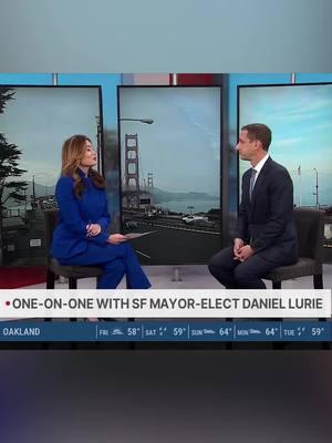 In my live one-on-one with new #SanFrancisco Mayor-elect Daniel Lurie, we discussed his game plan for his first day in office, his transition team, and public safety for holiday shoppers.  I also asked him whether he still stood by his promise to commit to San Francisco as mayor opposed to running for higher office. Here's part of our conversation.  #daniellurie #mayorsanfrancisco #sanfranciscomayor #sanfrancisco #politics #electionday #election2024 #politicstok #bayarea #bayareanews