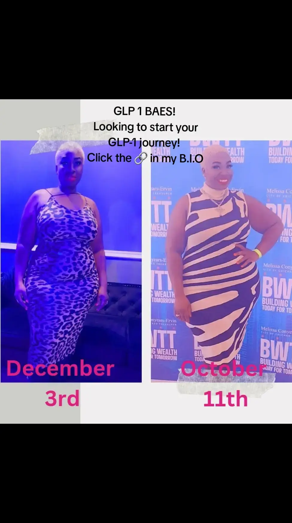 Glp-1 BAES!!! Are you ready to start your glp1 journey! Listen! GET STARTED NOW! CLICK THE  🔗 IN MY B.I.O! #glp1bae #glp1community ##blackgirlweightloss  #compoundingpharmacy #weightloss #blktok 