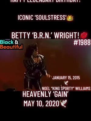 #LegendaryPost. #IconicPost. December 21, 1953. Happy Heavenly Birthday, Betty Wright!♐️ Written by Betty Wright. And produced by Betty Wright and Noel “King Sporty” Williams. For Betty Wright’s 1987 album, Mother Wit.  No Pain, No Gain made #14/BB Hot R&B/Hip-Hop Singles & Tracks.🔥 Mother Wit album released Two Billboard/radio singles: No Pain, No Gain; After the Pain.💿 Mother Wit album made #28/BB R&B Albums Chart; #127/BB 200.💿 #legend #icon #bettywright #december21 #1953 #sagittarius #nopainnogain #1988 #bessiereginanorris #motherwit #soul #rnb #dance #pop #rap #hiphop #kingsporty #makingtheband #makingthecut #80smusic #80sclassic #tiktokmusic #tiktokclassics #viralmusic #viralvideo #viraltiktok #fyp 