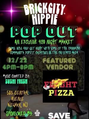 #fy #fyp ⏯️ On Sunday Let’z Take Flyght @flyghtpizza SAVE THE DATE ‼️ Dec 22nd @28gramsclub 📈😤 583 Central Ave, Newark, NJ 📌 4- 8PM ##vibes✈️🍕 #flyight  #4mcloth #4mxlxfe #4mcloth💨  #mochmich☮️ #michmoch✌🏽 #lit  #hoezhoarding #flyightpizza #ye  #whooodiemfwhooo #partytime  #cutfromadifferentcloth✂️ #happyholidays #popout #christmas 