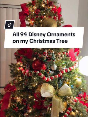 Finally finished putting all of the Disney ornaments on my tree! Can’t believe I have 94! Definitely found duplicates 🤦🏻@Hallmark @Disney Store @Lenox #disneysketchbook #disneysketchbookornaments #sketchbookornaments #disneyornaments #tiktokcreator #disneyxmastree #disneychristmasdecorations 