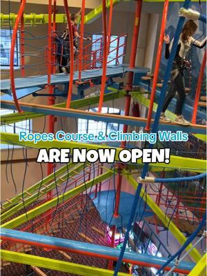 The Ropes Course & Climbing Walls are NOW OPEN!! 😁 Visit us today! #BavarianInn #Frankenmuth #Michigan #ropescourse #climbingwalls #bavarianblast 