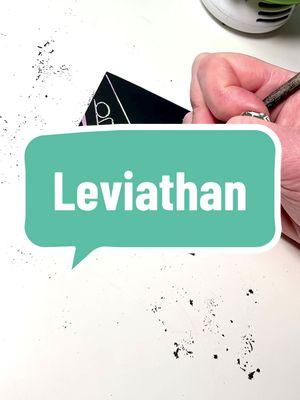 Replying to @Kayla Marie they’re truly adorable. #leviathan #scratchart #namerequest #letteringideas 