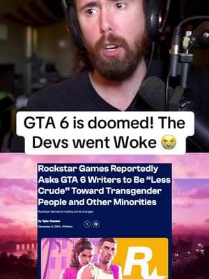 GTA 6 may be going woke! There are rumors about this 😭 #asmongold #asmongoldclip #gta6 #grandtheftauto6 #gta6trailer #rockstargames #gamingtiktok 