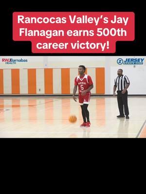 Rancocas Valley defeated Clearview 60-40 at the Jimmy V Showcase as RV head coach Jay Flanagan became the 13th coach in South Jersey history to reach 500 career victories. Montre Wilson led the way with a game-high 23 points for the Red Devils. Watch the FULL highlights and post-game reaction at JerseySportsZone.com! #basketball #basketballtiktok #hsbasketball #njbasketball #highlights #basketballhighlights #fyp #jsz #jerseysportszone #rancocasvalley #rvbasketball #milestone #500wins 